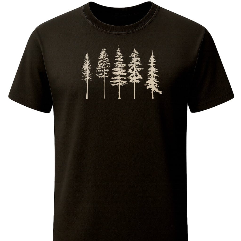 Evergreen T-Shirt In S / Black Lightweight adventure tee for outdoor lovers Perfect for hiking camping or road trips Made from soft breathable cotton for all-day comfort Ideal for nature lovers and adventurers FAYO Threads outdoor apparel remember Fun Awaits You Outside