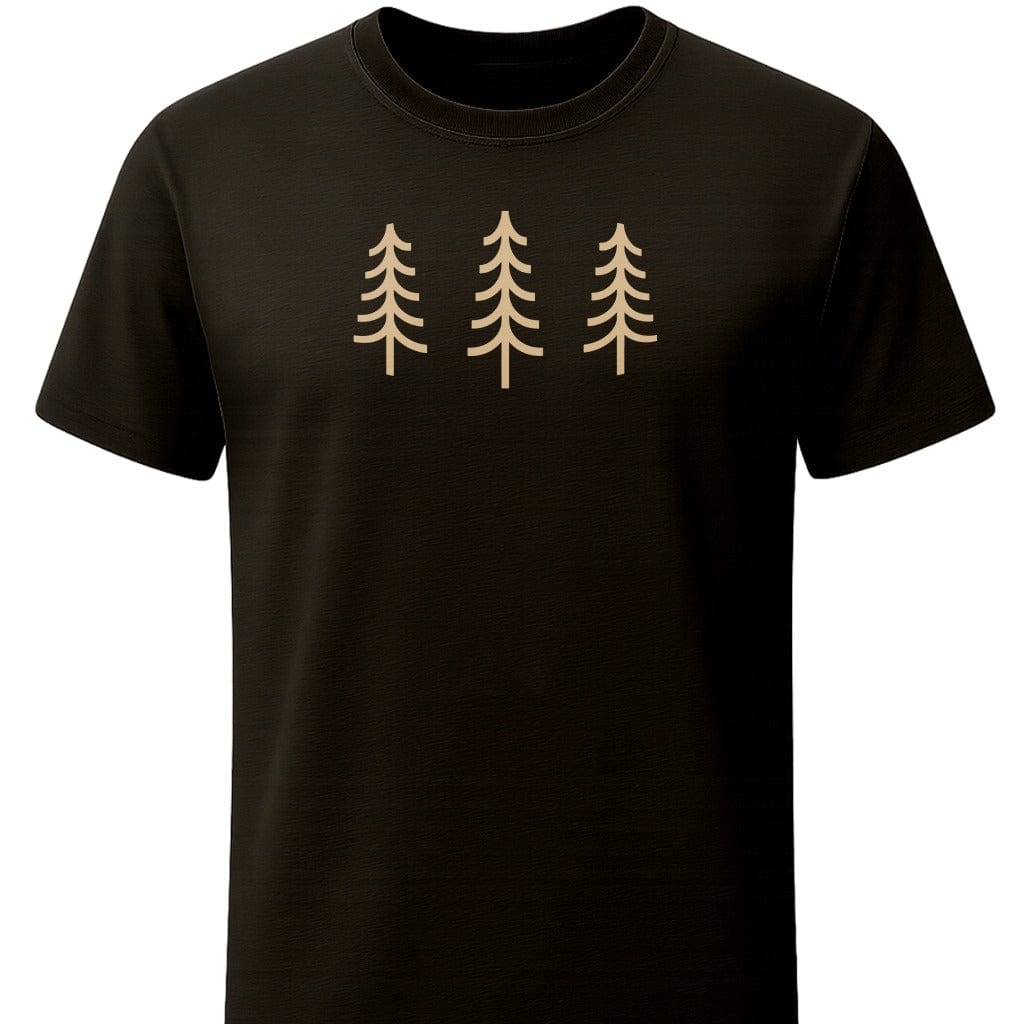 Simply Evergreen T-Shirt In S / Black Lightweight adventure tee for outdoor lovers Perfect for hiking camping or road trips Made from soft breathable cotton for all-day comfort Ideal for nature lovers and adventurers FAYO Threads outdoor apparel remember Fun Awaits You Outside