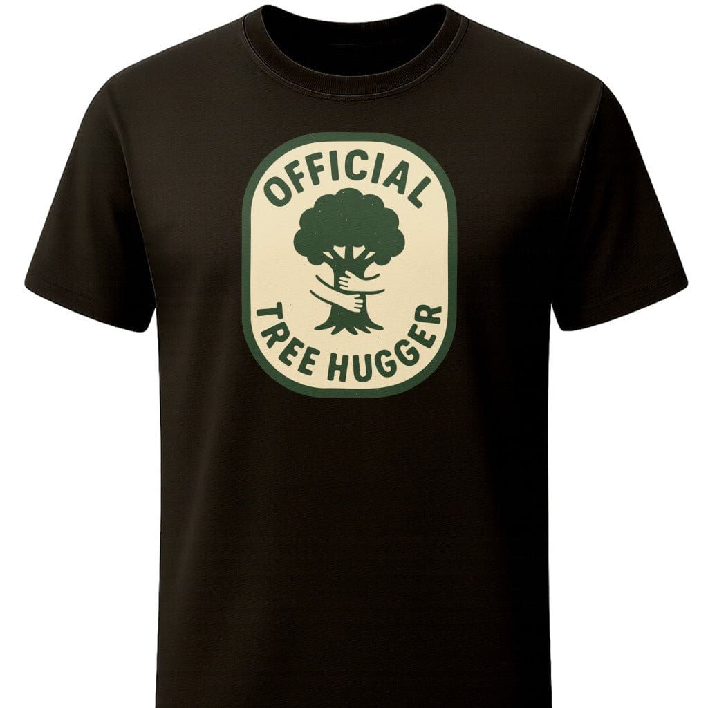 Tree Hugger Official T-Shirt In S / Black Lightweight adventure tee for outdoor lovers Perfect for hiking camping or road trips Made from soft breathable cotton for all-day comfort Ideal for nature lovers and adventurers FAYO Threads outdoor apparel remember Fun Awaits You Outside