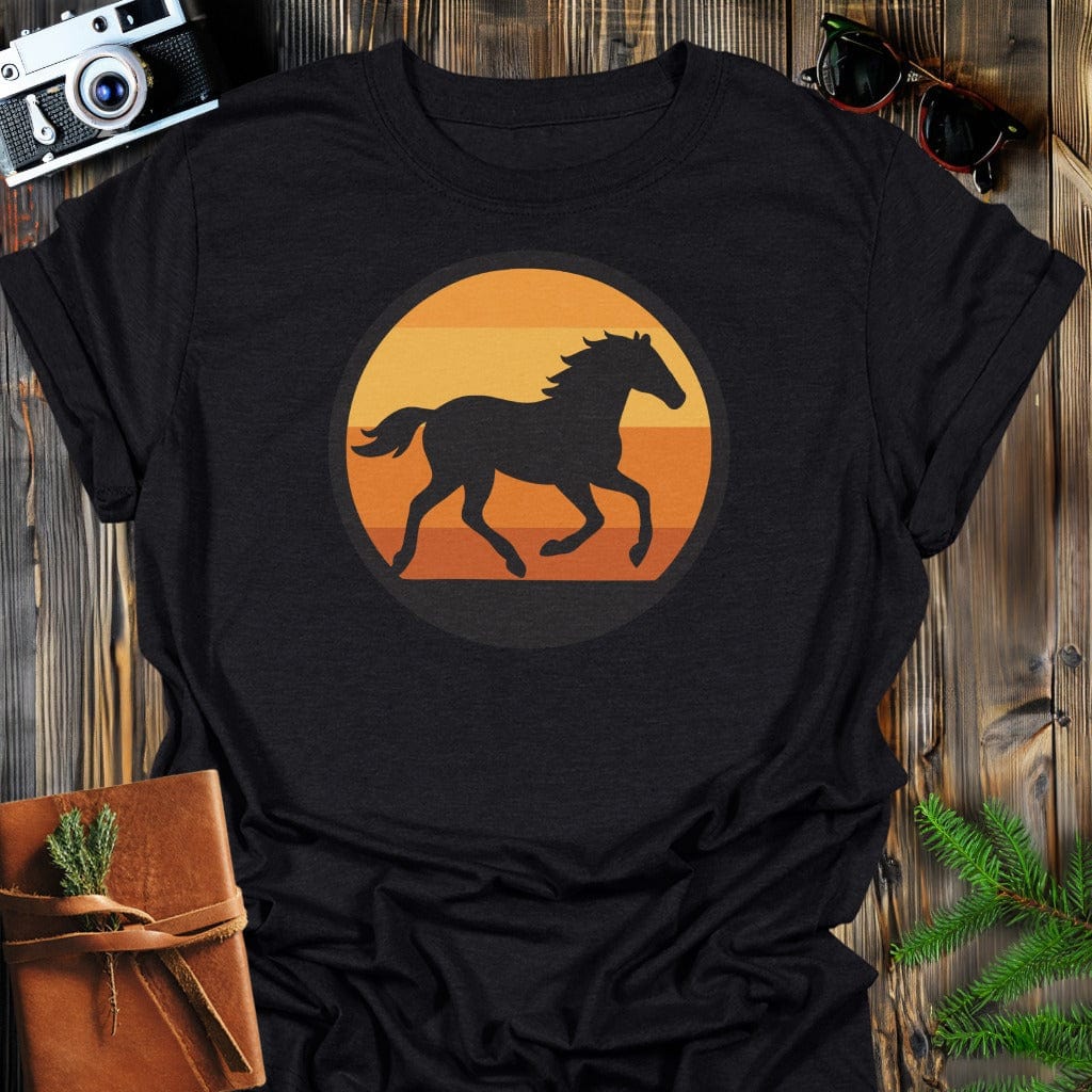 Wild Horizon T-Shirt In S / Black Lightweight adventure tee for outdoor lovers Perfect for hiking camping or road trips Made from soft breathable cotton for all-day comfort Ideal for nature lovers and adventurers FAYO Threads outdoor apparel remember Fun Awaits You Outside