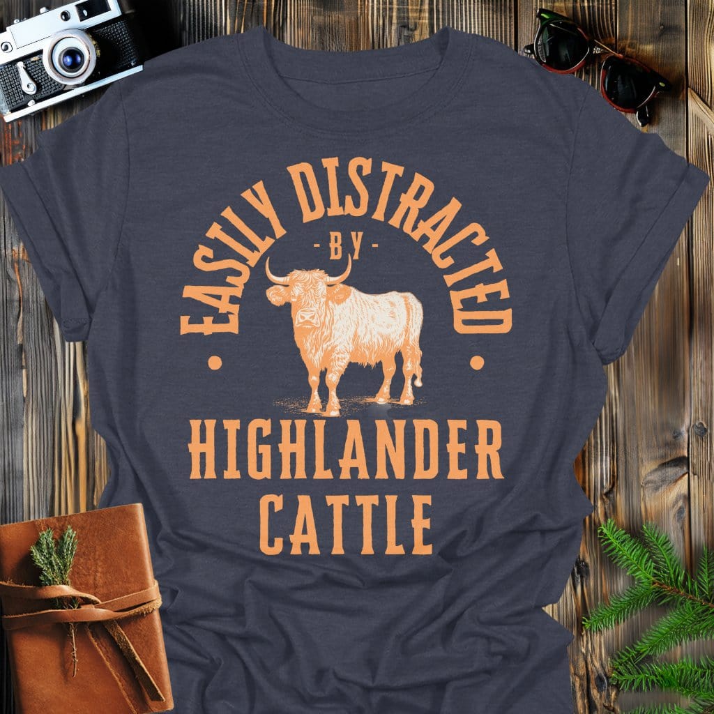 Distracted by Beavers (2) T-Shirt In S / Dark Heather Lightweight adventure tee for outdoor lovers Perfect for hiking camping or road trips Made from soft breathable cotton for all-day comfort Ideal for nature lovers and adventurers FAYO Threads outdoor apparel remember Fun Awaits You Outside