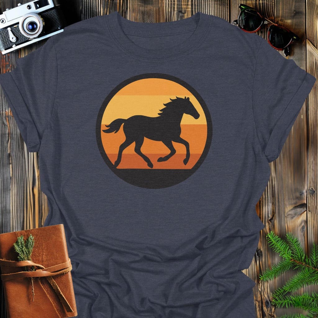 Wild Horizon T-Shirt In S / Dark Heather Lightweight adventure tee for outdoor lovers Perfect for hiking camping or road trips Made from soft breathable cotton for all-day comfort Ideal for nature lovers and adventurers FAYO Threads outdoor apparel remember Fun Awaits You Outside