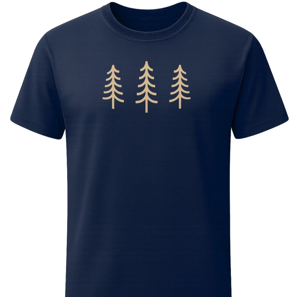 Simply Evergreen T-Shirt In S / Navy Lightweight adventure tee for outdoor lovers Perfect for hiking camping or road trips Made from soft breathable cotton for all-day comfort Ideal for nature lovers and adventurers FAYO Threads outdoor apparel remember Fun Awaits You Outside