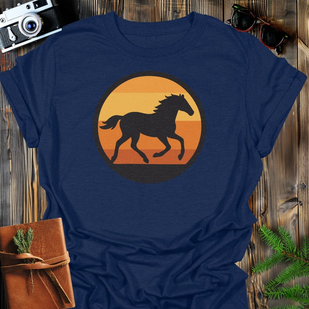 Wild Horizon T-Shirt In S / Navy Lightweight adventure tee for outdoor lovers Perfect for hiking camping or road trips Made from soft breathable cotton for all-day comfort Ideal for nature lovers and adventurers FAYO Threads outdoor apparel remember Fun Awaits You Outside