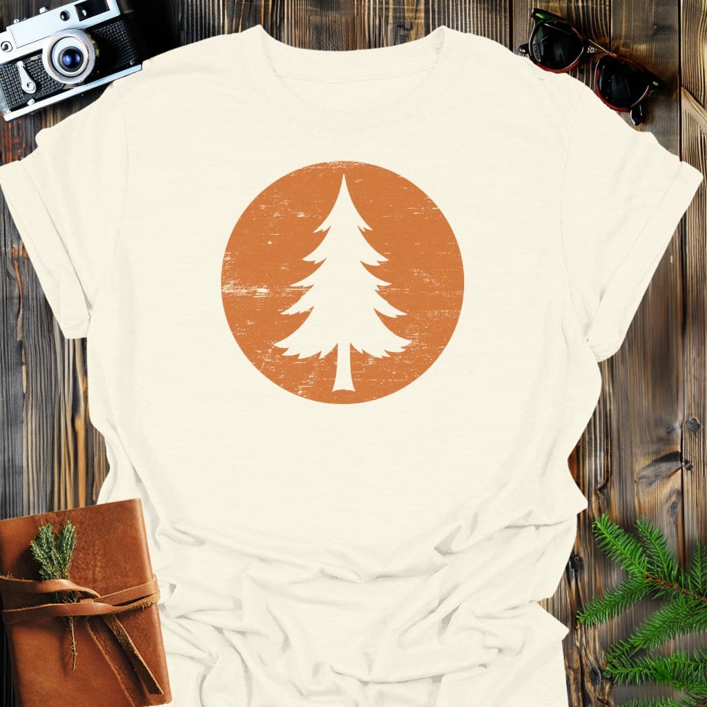 Timber Sun T-Shirt In Natural / S Lightweight adventure tee for outdoor lovers Perfect for hiking camping or road trips Made from soft breathable cotton for all-day comfort Ideal for nature lovers and adventurers FAYO Threads outdoor apparel remember Fun Awaits You Outside