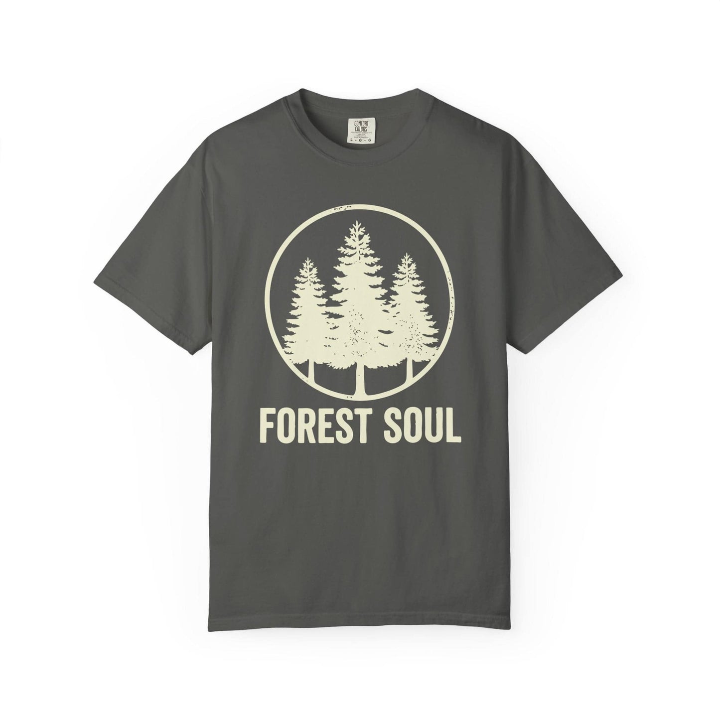 Forest Soul T-Shirt In Pepper / S Lightweight adventure tee for outdoor lovers Perfect for hiking camping or road trips Made from soft breathable cotton for all-day comfort Ideal for nature lovers and adventurers FAYO Threads outdoor apparel remember Fun Awaits You Outside