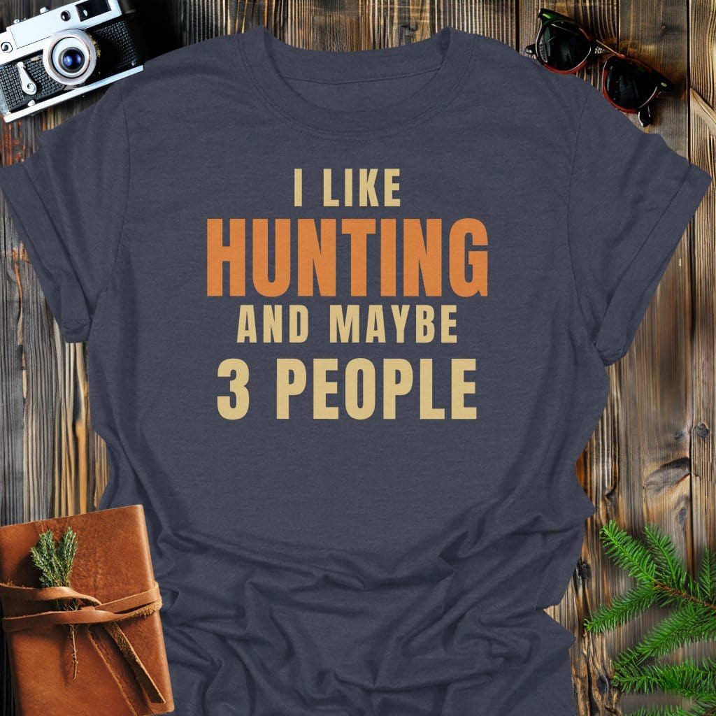 Hunting Humor T-Shirt In Dark Heather / S Lightweight adventure tee for outdoor lovers Perfect for hiking camping or road trips Made from soft breathable cotton for all-day comfort Ideal for nature lovers and adventurers FAYO Threads outdoor apparel remember Fun Awaits You Outside