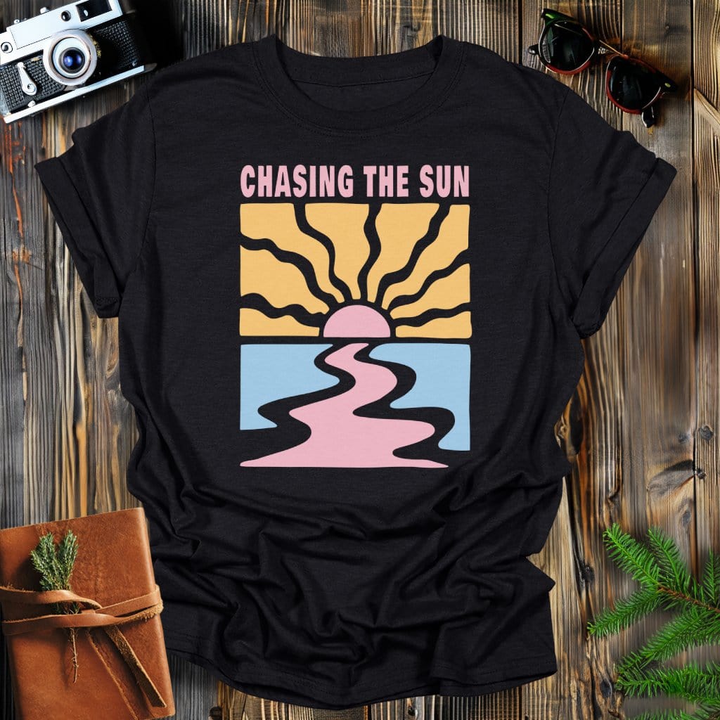 MyDesigns Physical Item Black / S Chasing the Sun T-Shirt