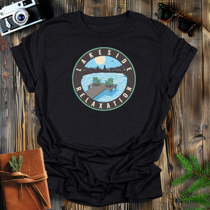 MyDesigns Physical Item Black / S Lakeside Relaxation Sunset T-Shirt