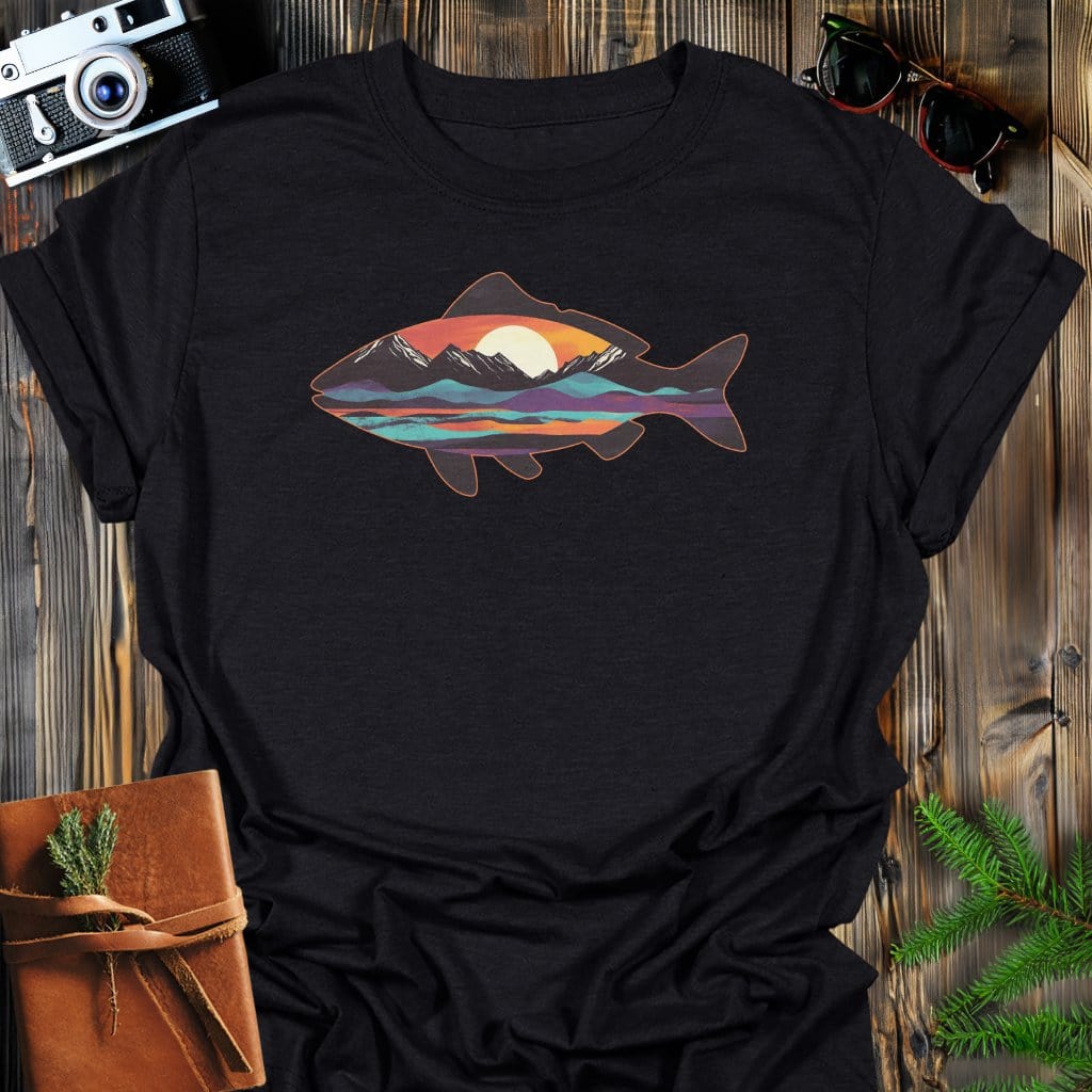 MyDesigns Physical Item Black / S Sunset Catch T-Shirt