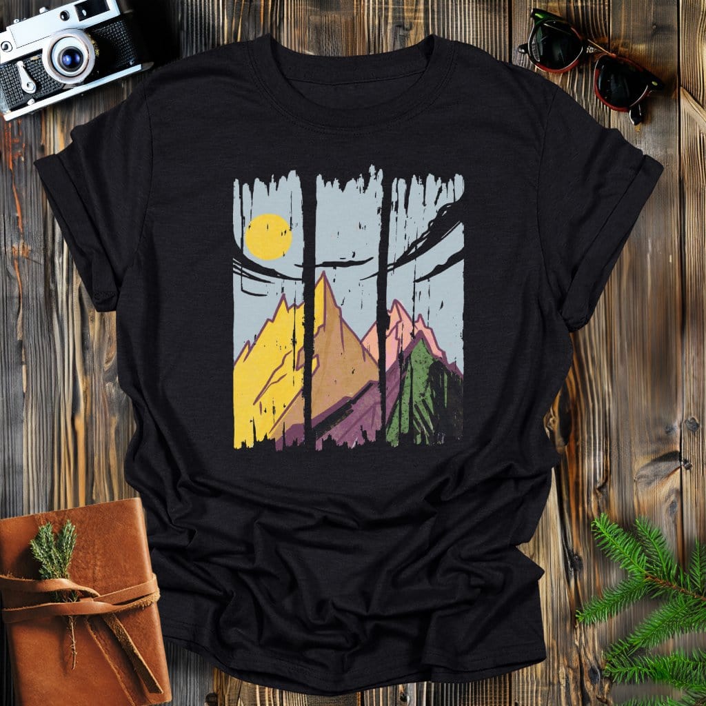 MyDesigns Physical Item Black / S Sunset Peaks T-Shirt