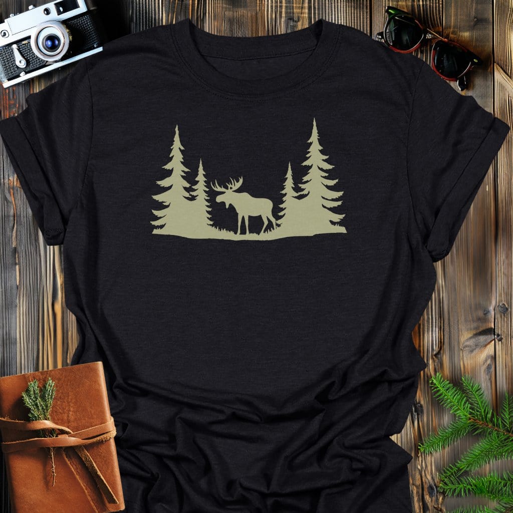 MyDesigns Physical Item Black / S Wildwood Moose T-Shirt