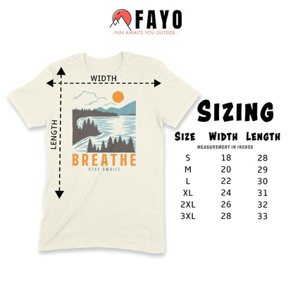 MyDesigns Physical Item Breathe in the Mountains and Stay Awhile at the Lake T-Shirt