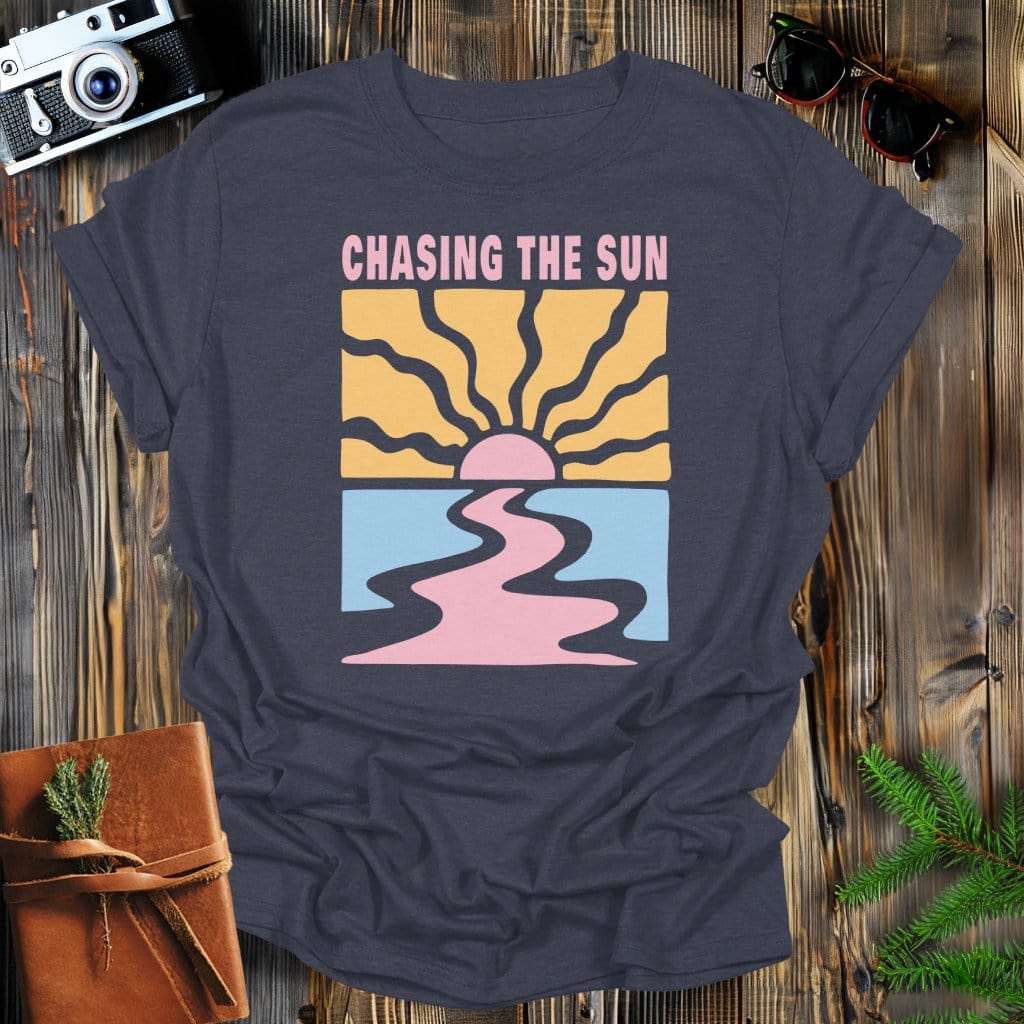 MyDesigns Physical Item Dark Heather / S Chasing the Sun T-Shirt