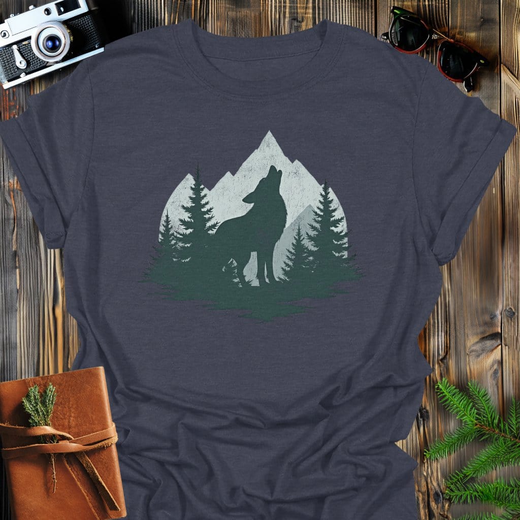 MyDesigns Physical Item Dark Heather / S Howl to the Peaks T-Shirt