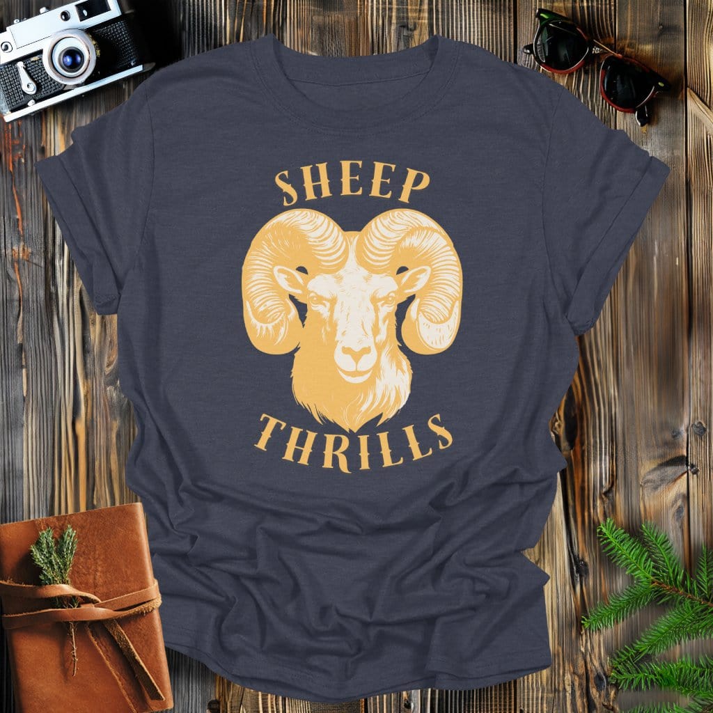 MyDesigns Physical Item Dark Heather / S Sheep Thrills T-Shirt