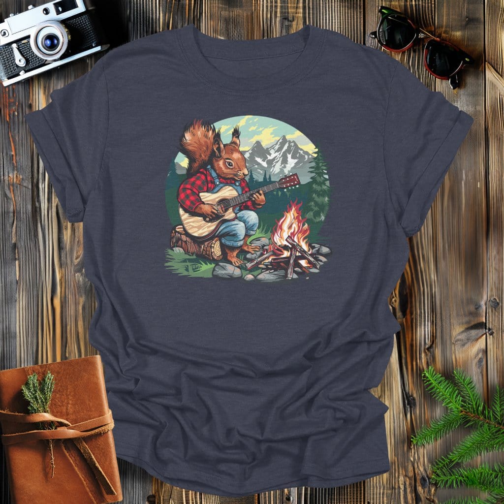 MyDesigns Physical Item Dark Heather / S Squirrel Mountain Jam T-Shirt