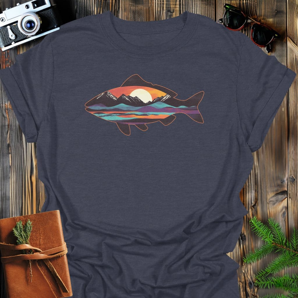 MyDesigns Physical Item Dark Heather / S Sunset Catch T-Shirt