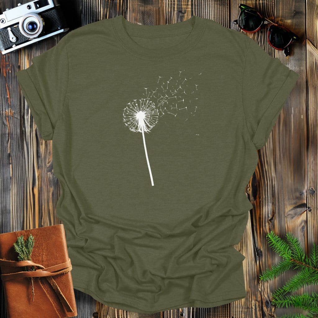 MyDesigns Physical Item Military Green / S Dandelion T-Shirt