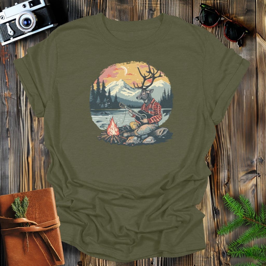 MyDesigns Physical Item Military Green / S Elk Mountain Jam T-Shirt