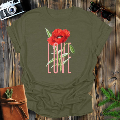 MyDesigns Physical Item Military Green / S Intertwinded Love T-Shirt