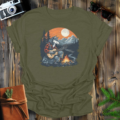 MyDesigns Physical Item Military Green / S Wolf Mountain Jam T-Shirt