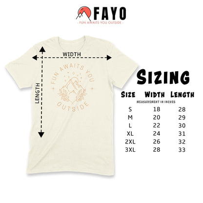 MyDesigns Physical Item Mountain Flowers FAYO T-Shirt