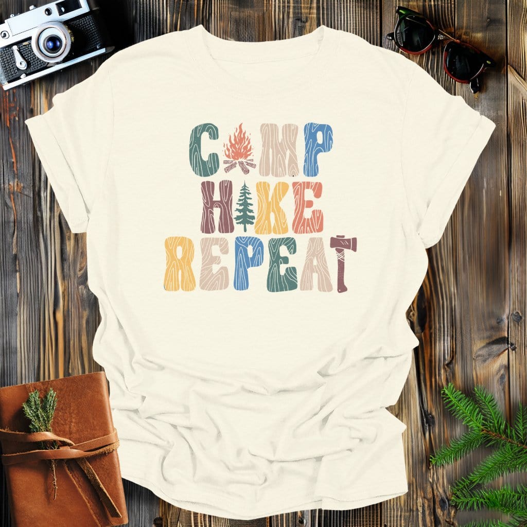 MyDesigns Physical Item Natural / S Camp, Hike, Repeat T-Shirt