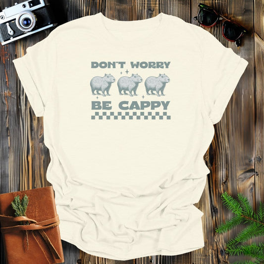 MyDesigns Physical Item Natural / S Don't Worry Be Cappy T-Shirt