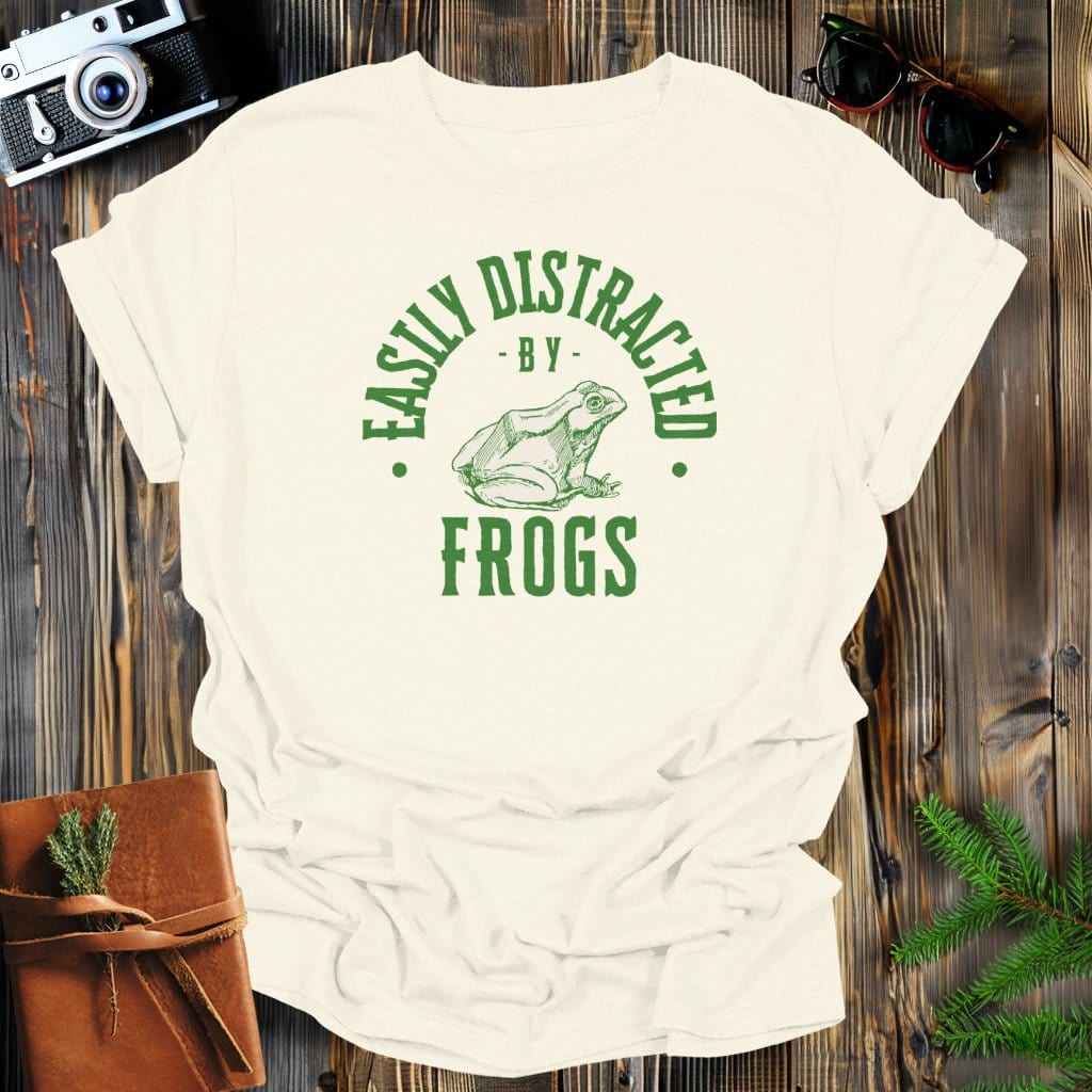 MyDesigns Physical Item Natural / S Easily Distracted By Frogs T-Shirt