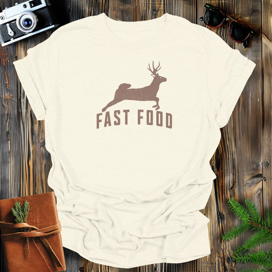 MyDesigns Physical Item Natural / S Fast Food Buck T-Shirt