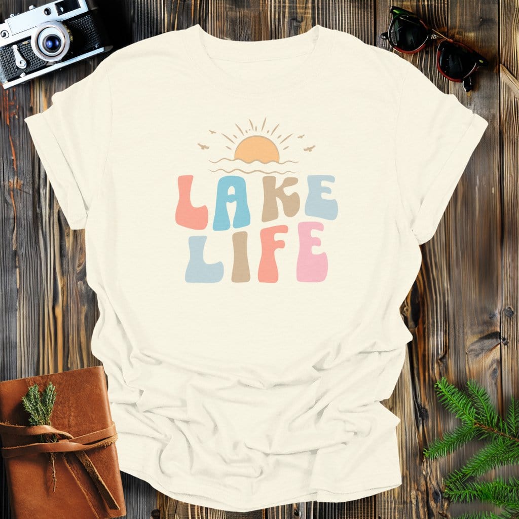 MyDesigns Physical Item Natural / S Lake Life Sunset T-Shirt