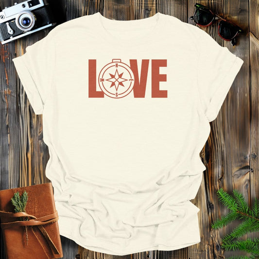 MyDesigns Physical Item Natural / S Love Compass Rose T-Shirt