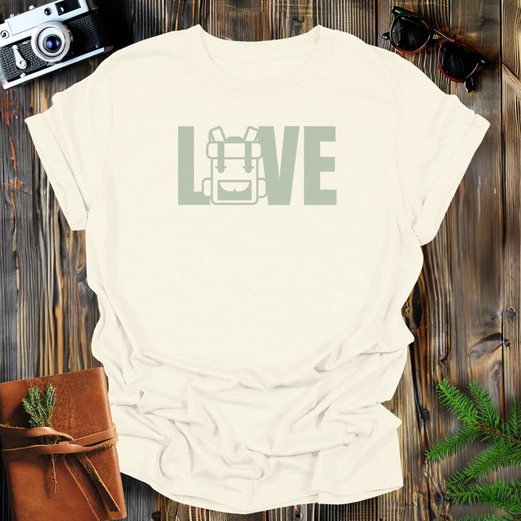 MyDesigns Physical Item Natural / S Love Hiking Backpack T-Shirt