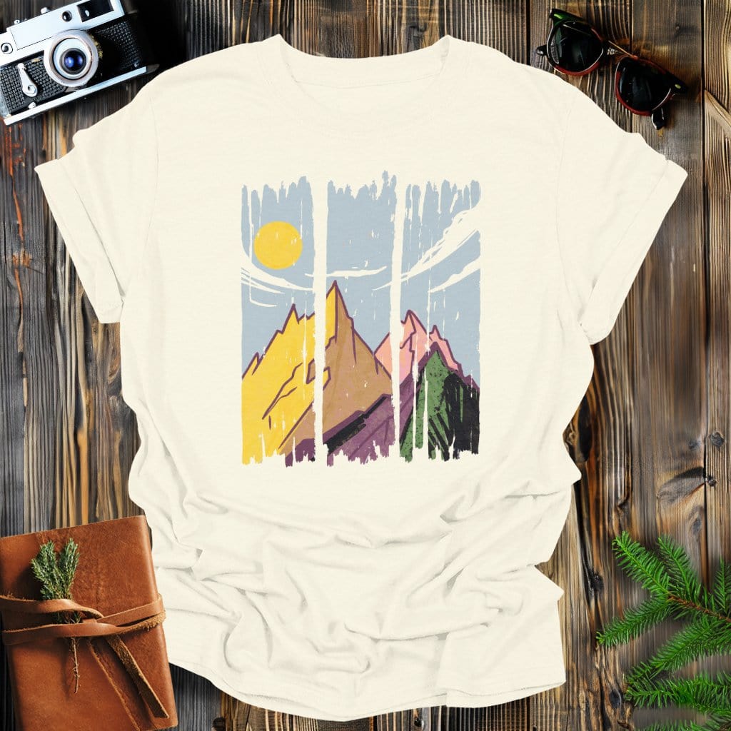 MyDesigns Physical Item Natural / S Sunset Peaks T-Shirt