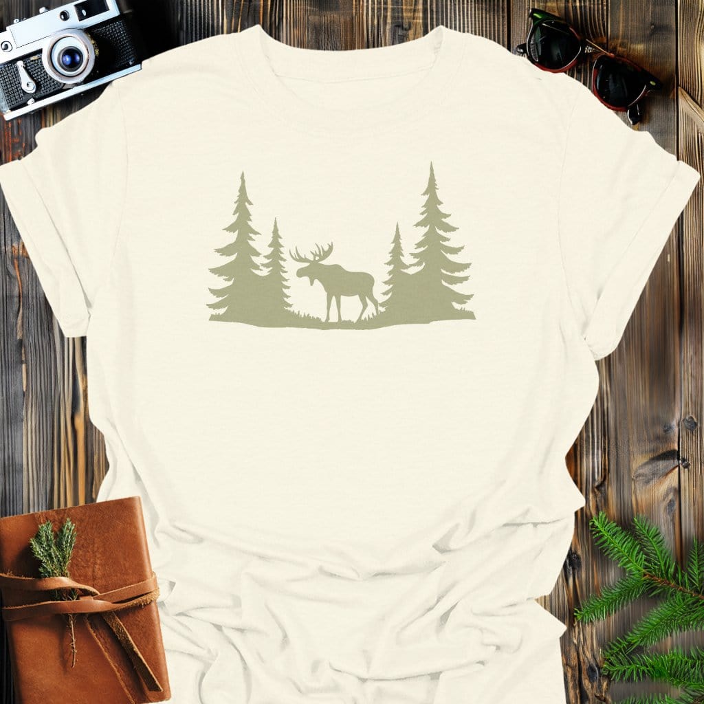 MyDesigns Physical Item Natural / S Wildwood Moose T-Shirt