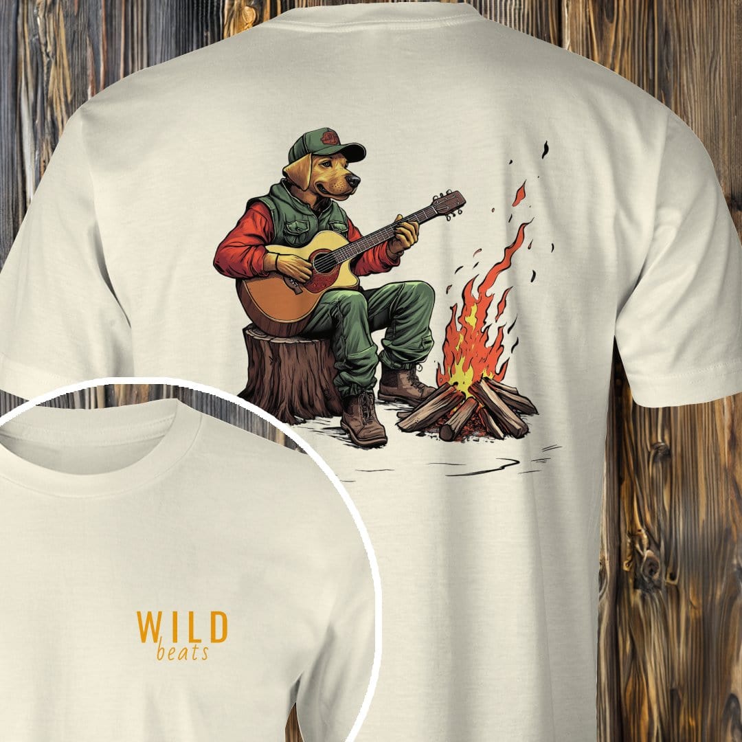 MyDesigns Physical Item Natural / S Yellow Lab Campfire Jam T-Shirt