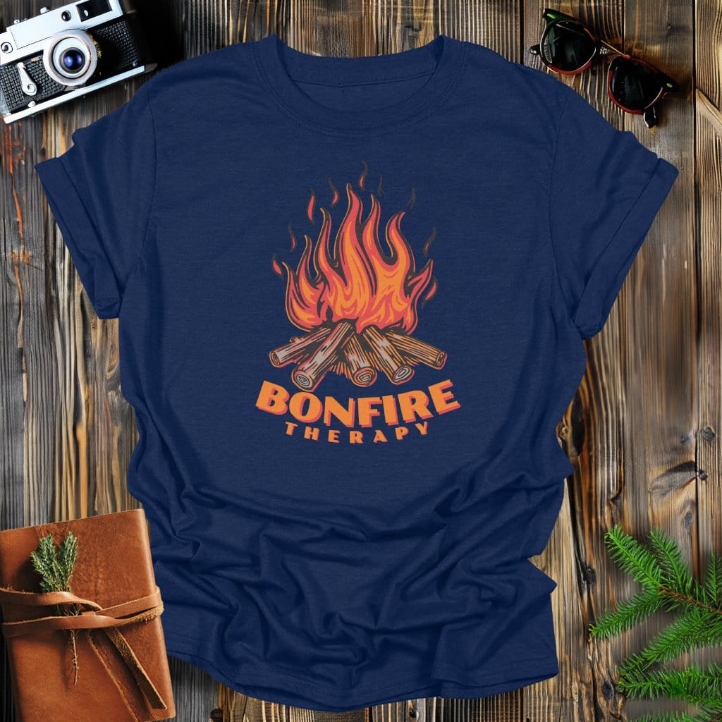 MyDesigns Physical Item Navy / S Bonfire Therapy T-Shirt