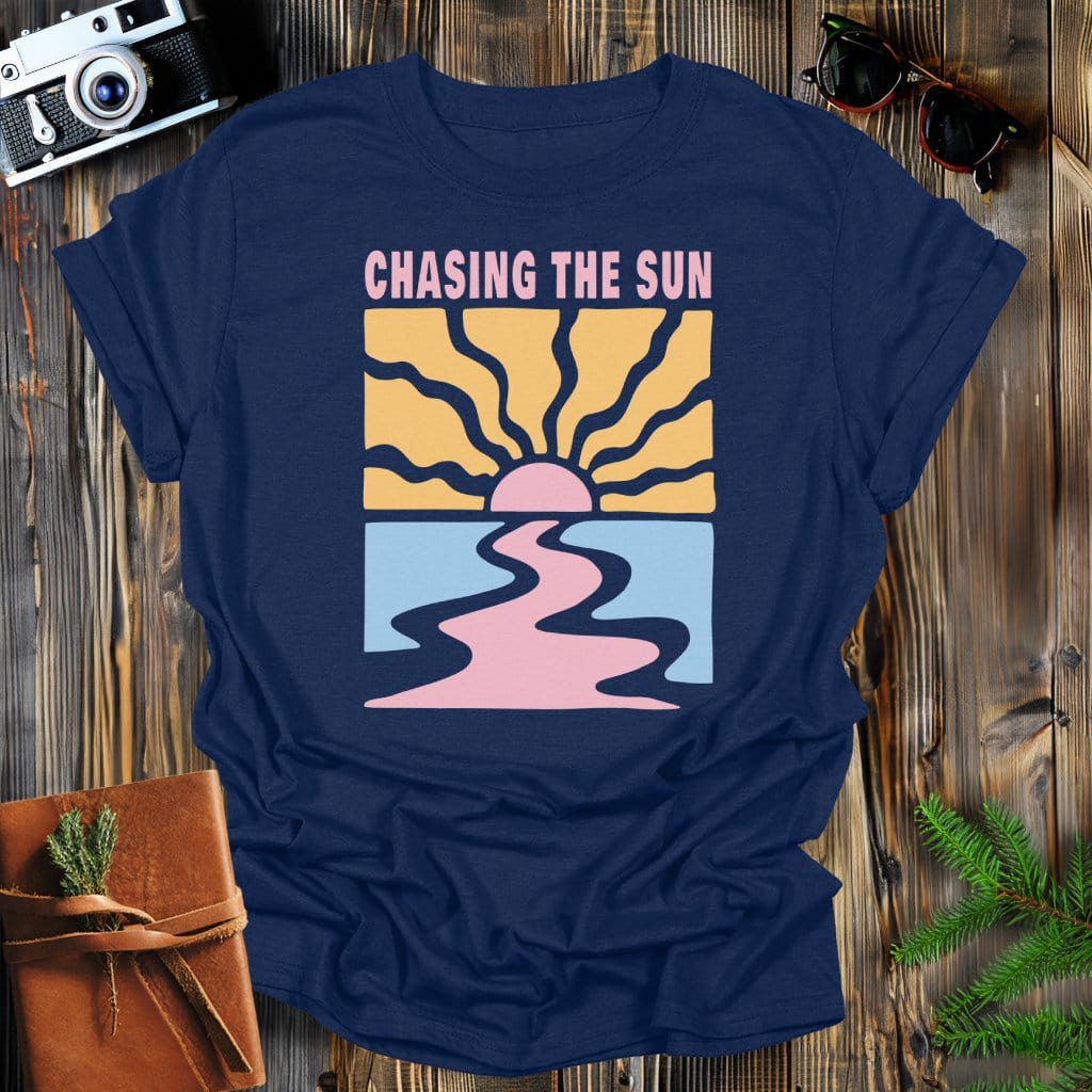 MyDesigns Physical Item Navy / S Chasing the Sun T-Shirt