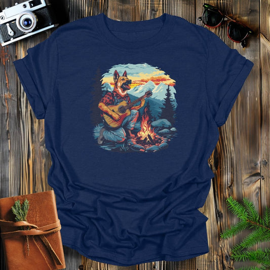 MyDesigns Physical Item Navy / S German Shepherd Mountain Jam T-Shirt