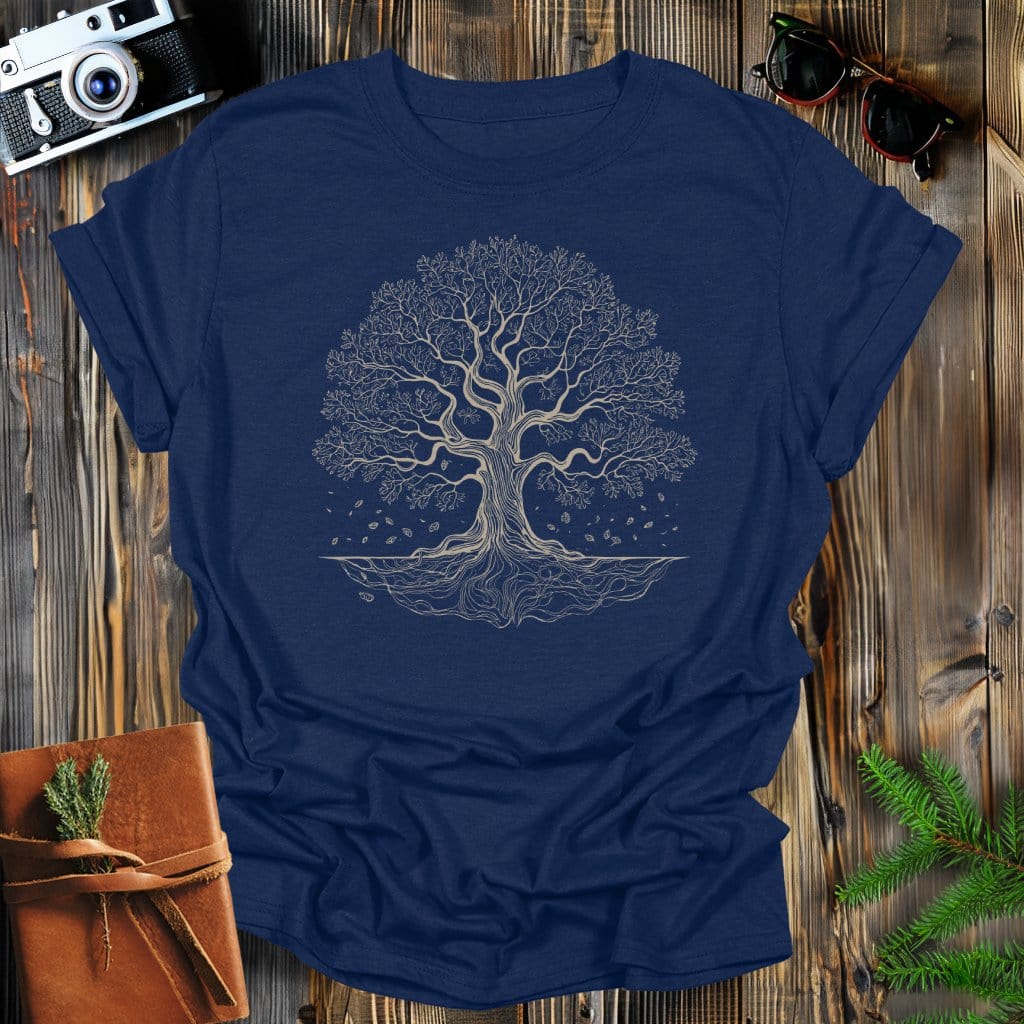 MyDesigns Physical Item Navy / S Growth in the Winter T-Shirt