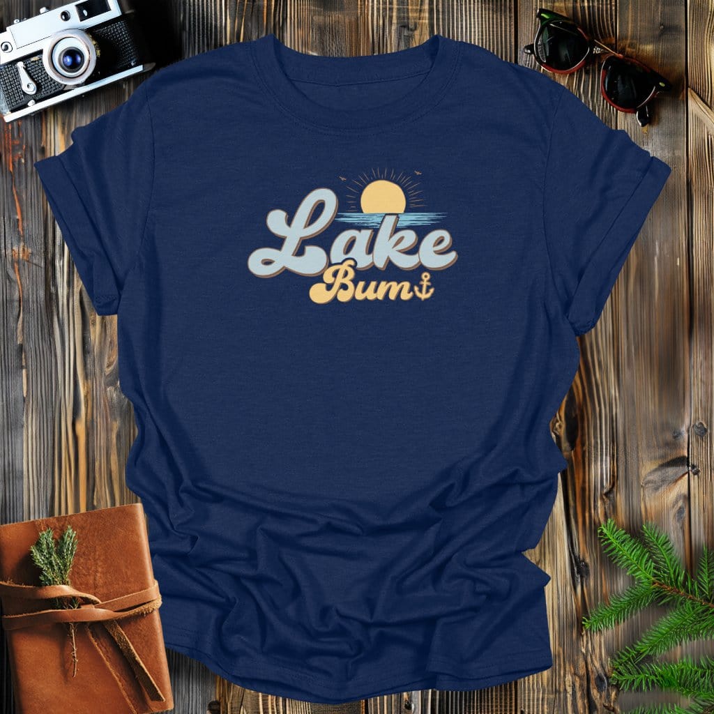 MyDesigns Physical Item Navy / S Lake Bum T-Shirt