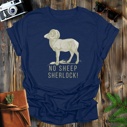 MyDesigns Physical Item Navy / S No Sheep Sherlock T-Shirt