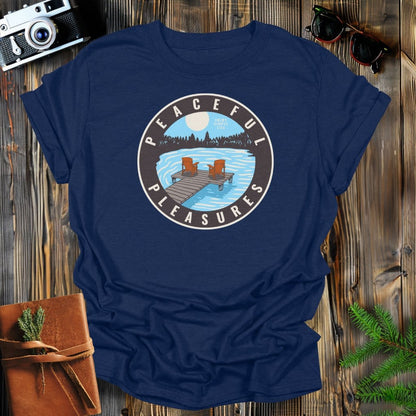 MyDesigns Physical Item Navy / S Peaceful Pleasures Lakeside T-Shirt