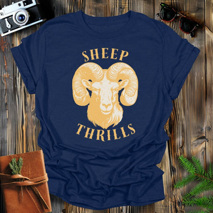 MyDesigns Physical Item Navy / S Sheep Thrills T-Shirt