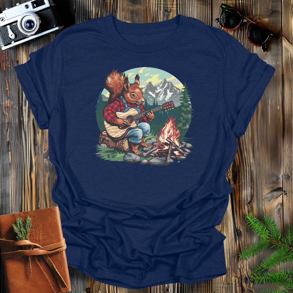 MyDesigns Physical Item Navy / S Squirrel Mountain Jam T-Shirt