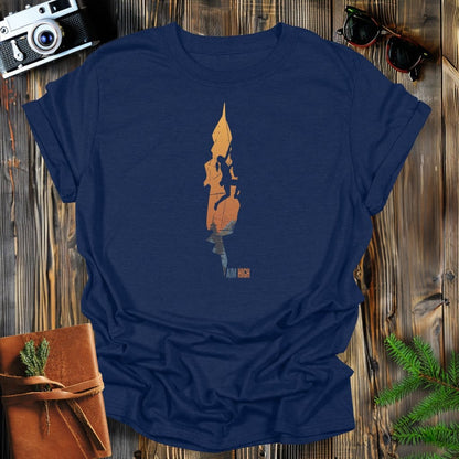 MyDesigns Physical Item Navy / S Woman Mountain Climbing T-Shirt