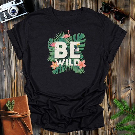 MyDesigns Physical Item S / Black Be Wild Long Sleeve T-Shirt