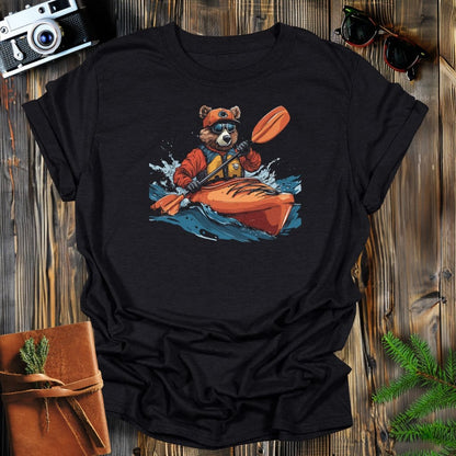 MyDesigns Physical Item S / Black Bear Kayak Expedition Long Sleeve T-Shirt