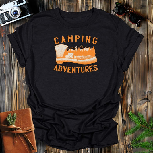 MyDesigns Physical Item S / Black Camping Adventures Long Sleeve T-Shirt